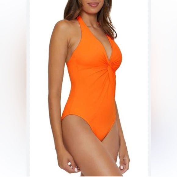 by Rebecca Virtue. Twist front tummy control one piece swimwear - Picture 1 of 7